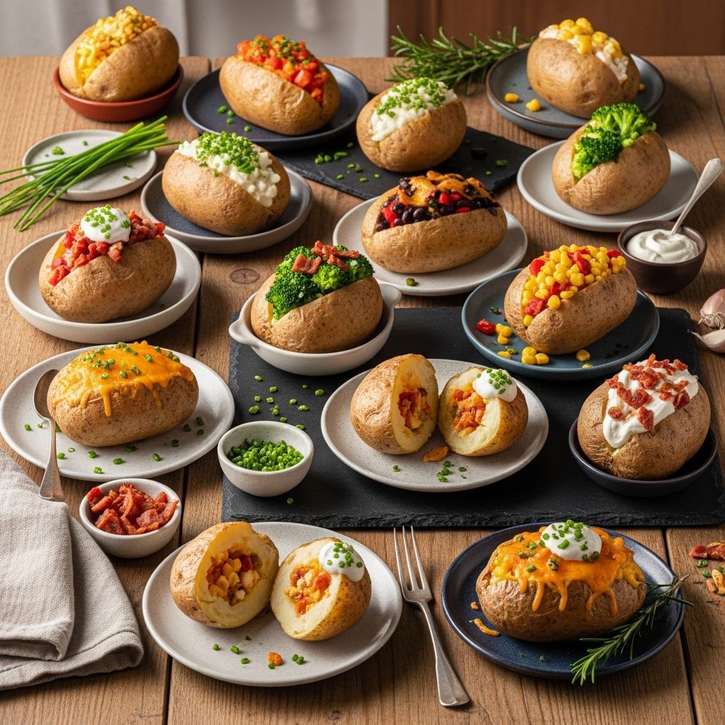 Discover healthy, inventive stuffed baked potato recipes—perfect for satisfying lunches, meal prep, and exploring new flavors.