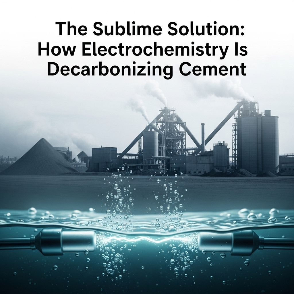 The Sublime Solution: How Electrochemistry Is Decarbonizing Cement A new electrochemical process offers a path to low-carbon cement, reimagining the future of construction and climate action.