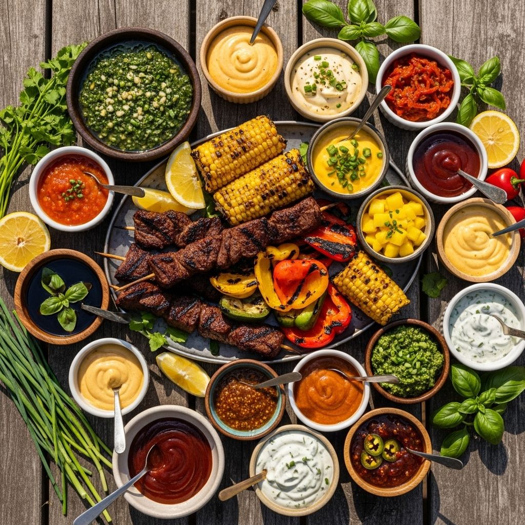 Essential Summer Condiments to Elevate Your Grilling Homemade sauces and relishes transform every BBQ into a flavor-packed outdoor feast.