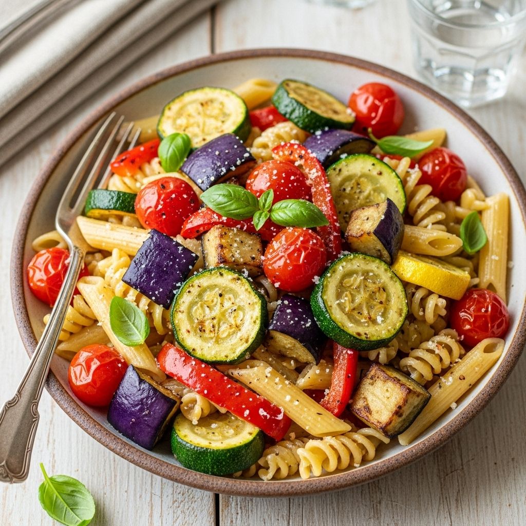 A medley of seasonal vegetables with lemon and parmesan in one adaptable dinner.
