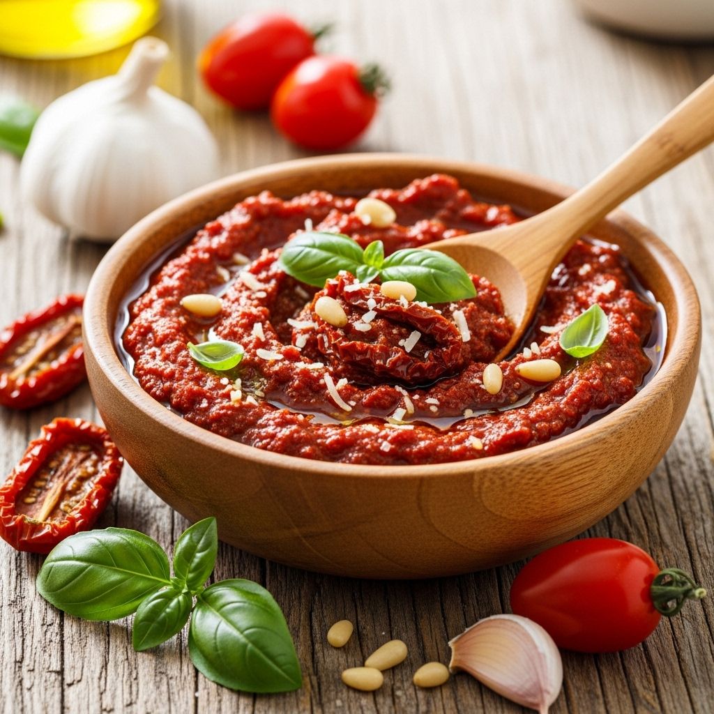 A creamy, tangy condiment that elevates pastas, sandwiches, and grilled dishes.