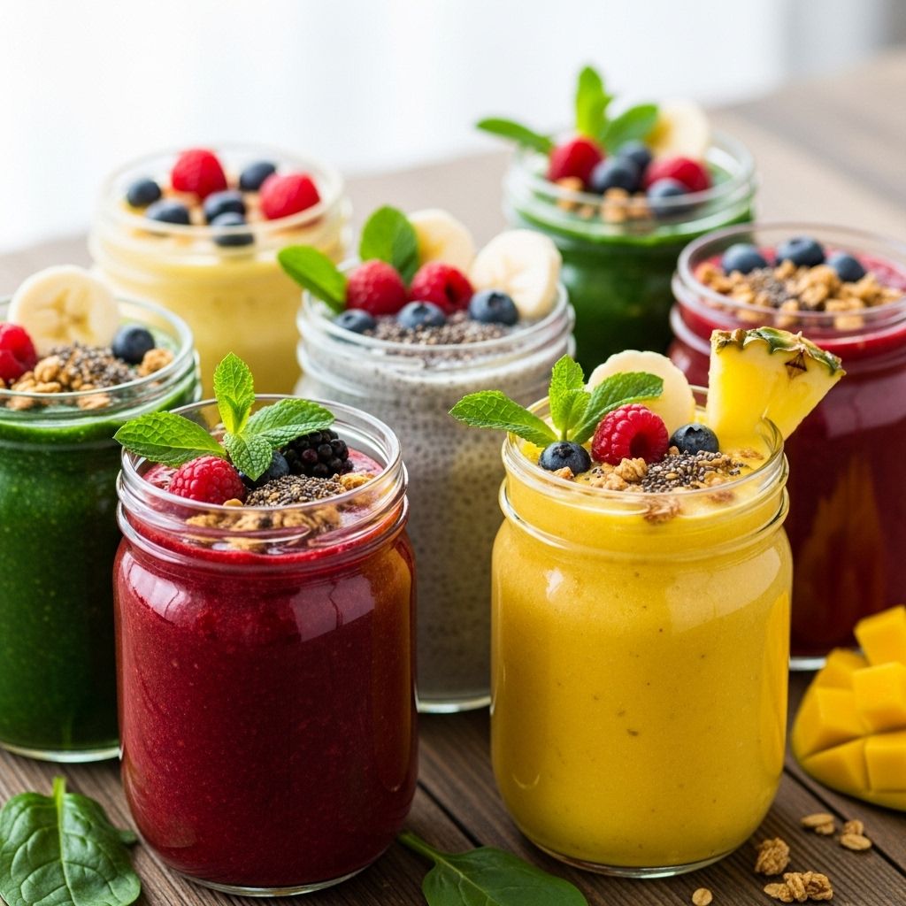 Boost your daily nutrition and energy with these delicious, easy-to-make super healthy smoothie recipes.