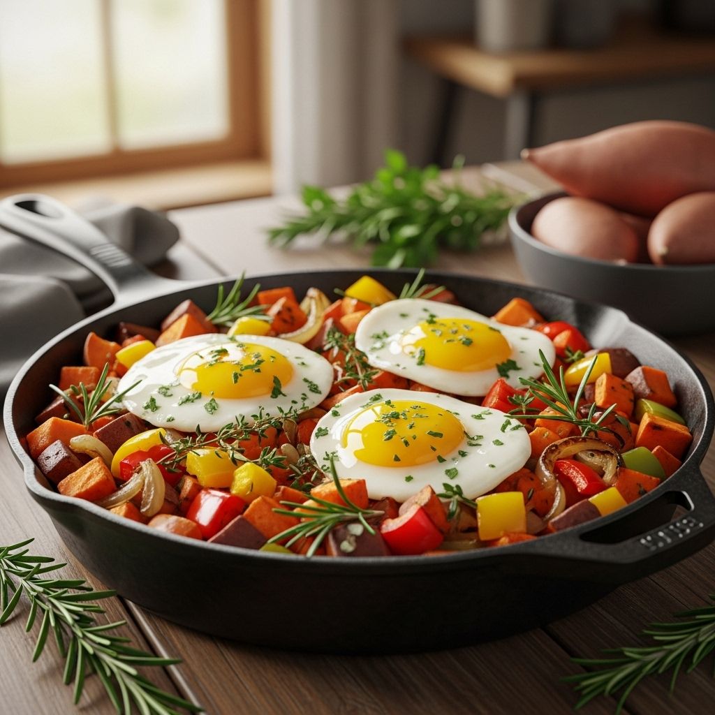 Enjoy a hearty skillet dish that brings color, texture, and smoky depth to any meal.