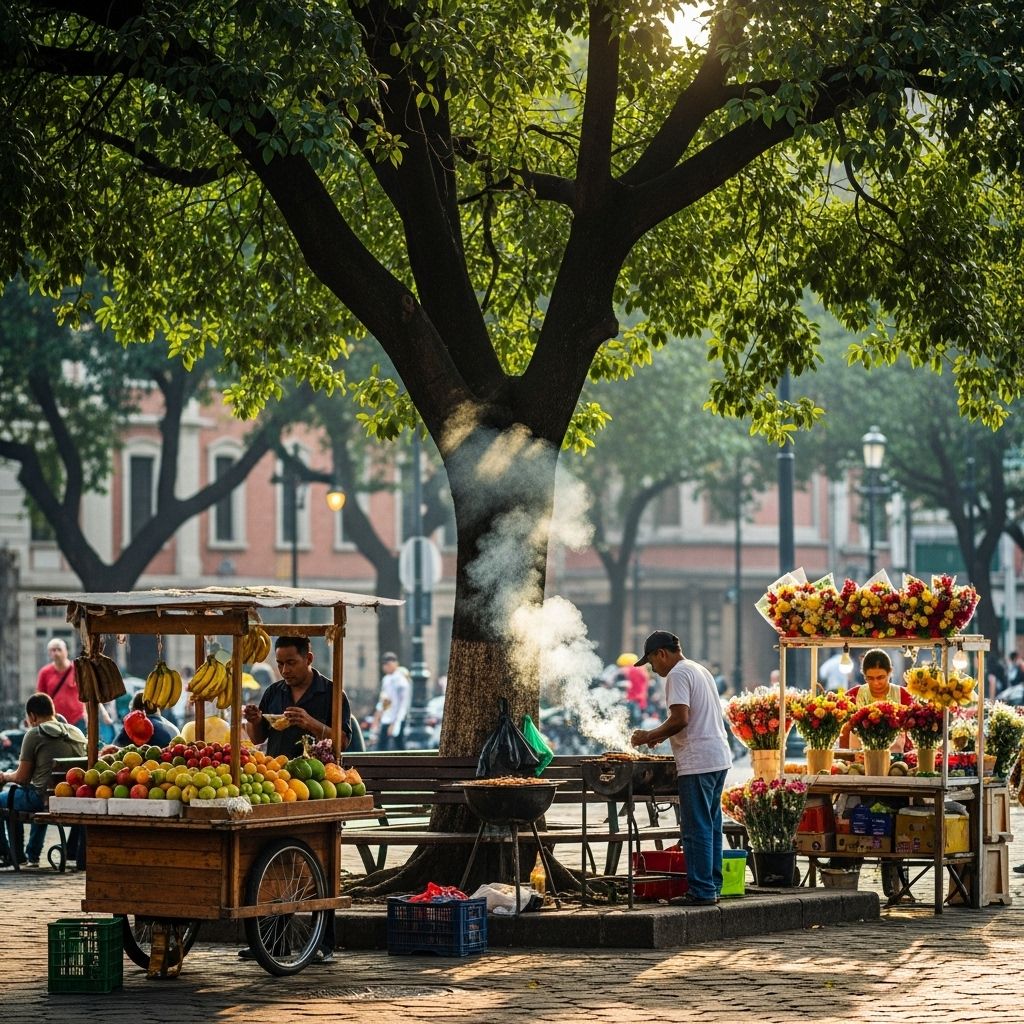 The Symbiotic Link Between Street Vendors and Urban Trees How the mutual relationship between street vendors and trees boosts city commerce, well-being, and resilience.