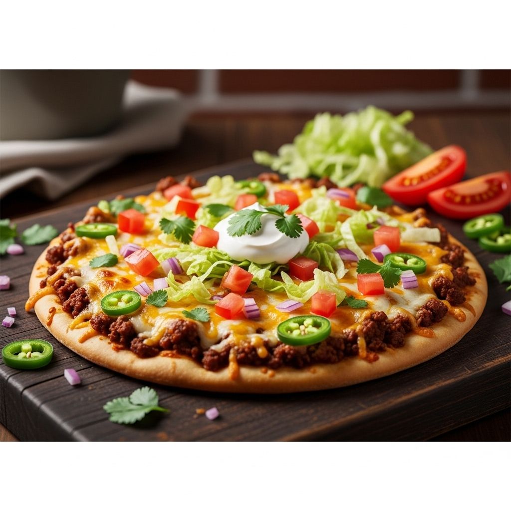 A zesty blend of beans, spiced meat, and crisp toppings creates a flavor-packed feast.