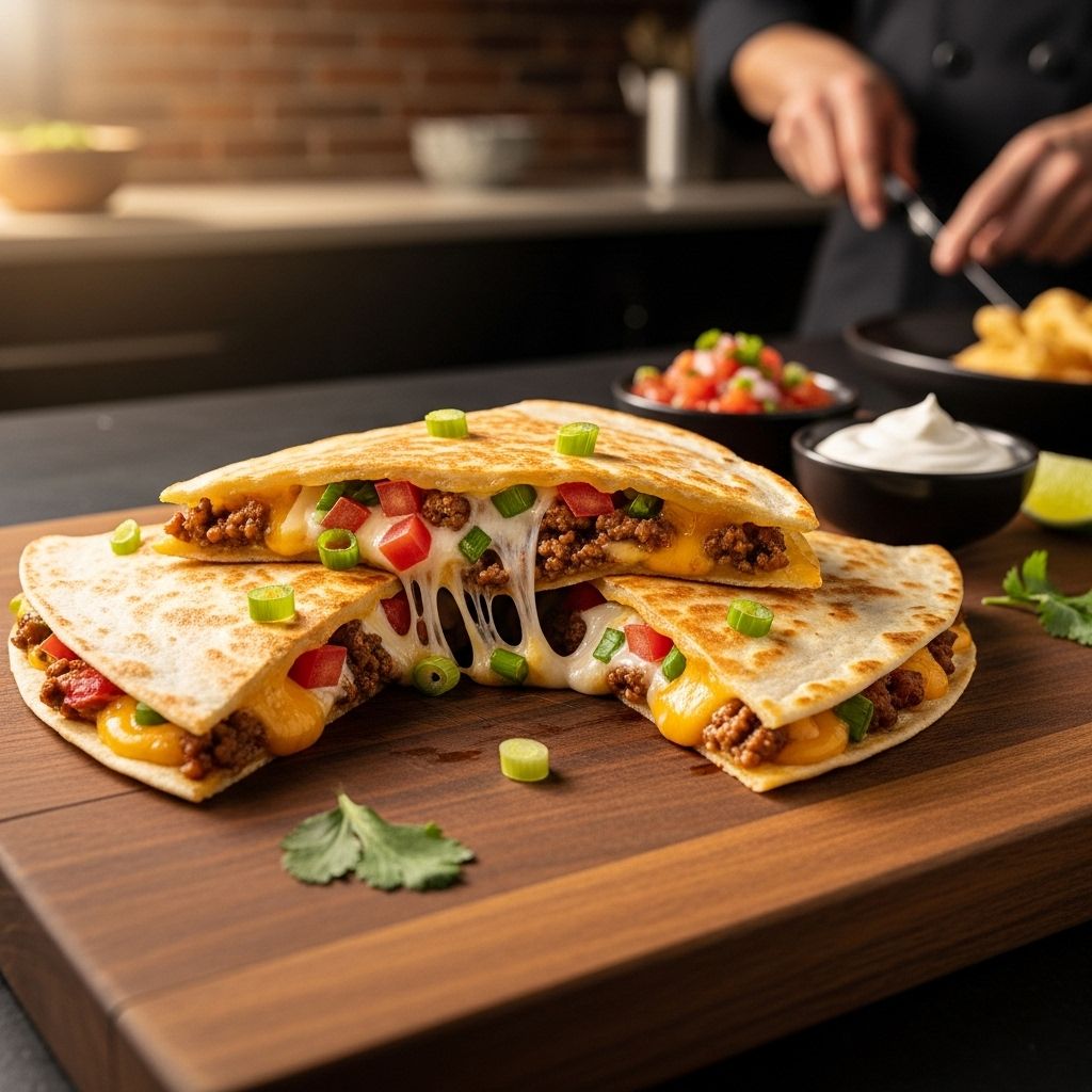 Bold spices and melty cheese elevate simple tortillas into a satisfying family favorite.