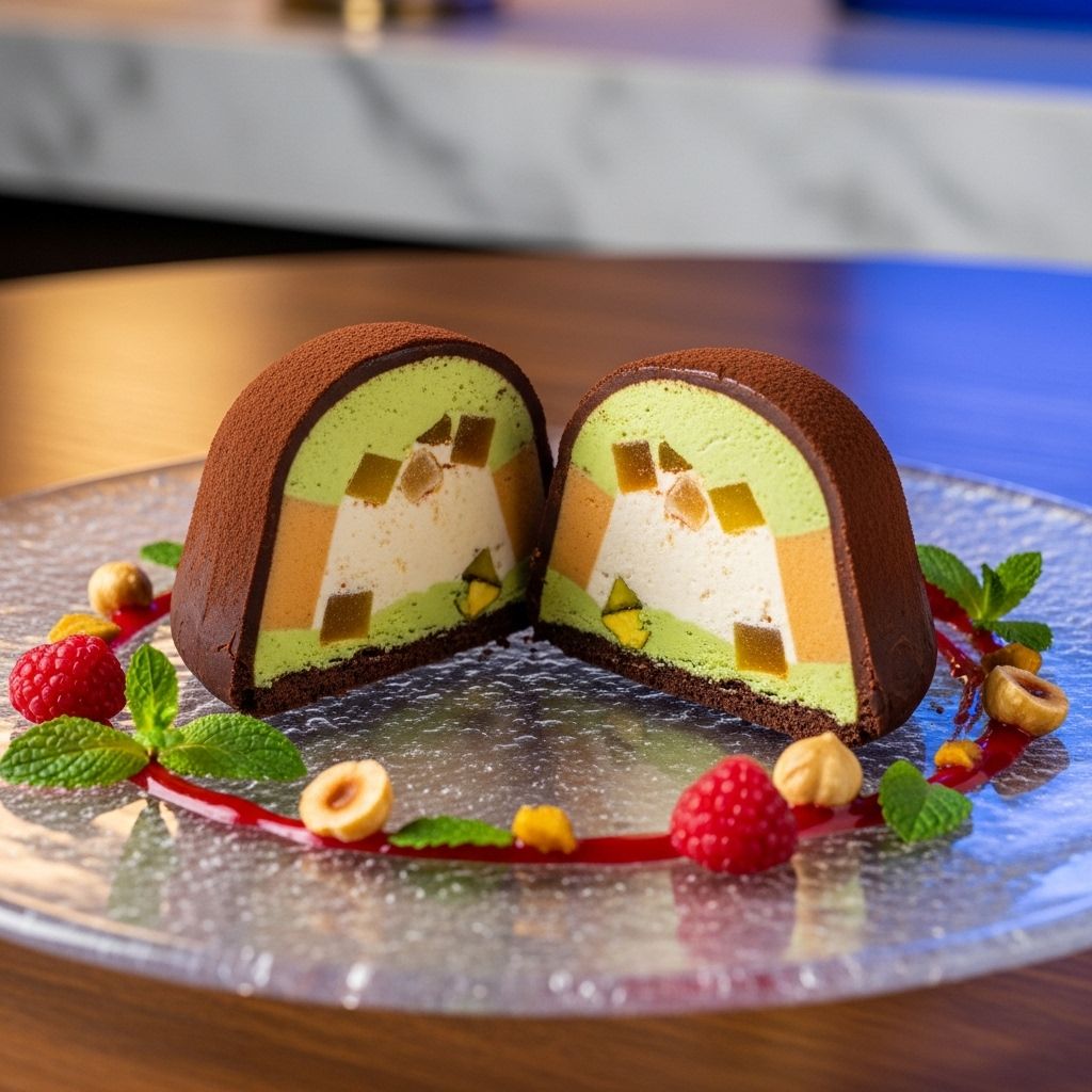 Create custom frozen chocolate spheres for a decadent, freezer-friendly dessert experience.