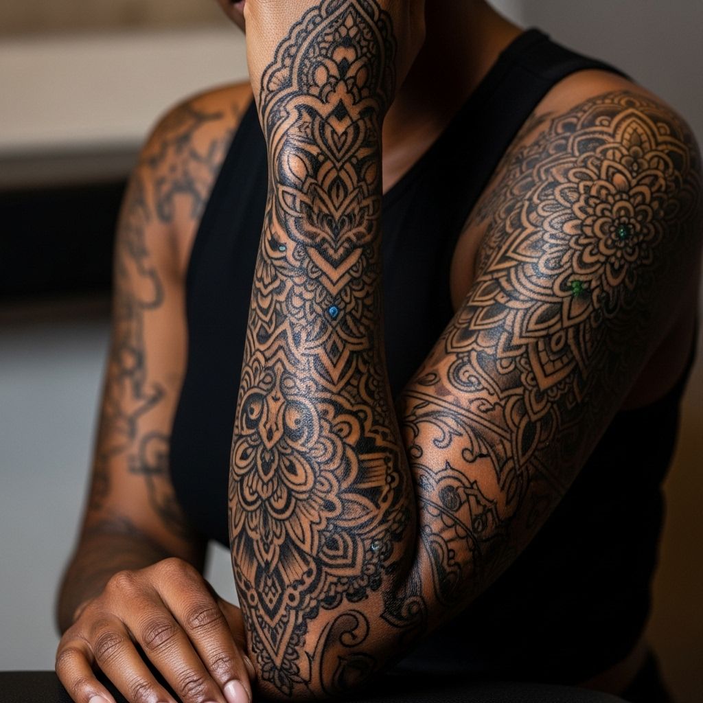 Navigating myths, colors, techniques, and healing for tattoos on dark skin—essential guidance for clients and artists.