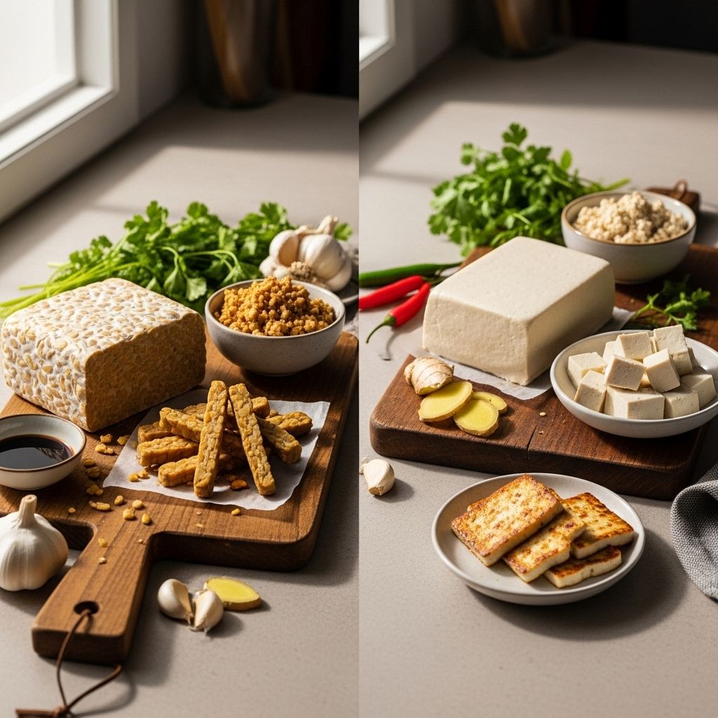 Delve into the nutritional, health, and culinary differences between tempeh and tofu—and discover which soybean-based protein is best for your table.