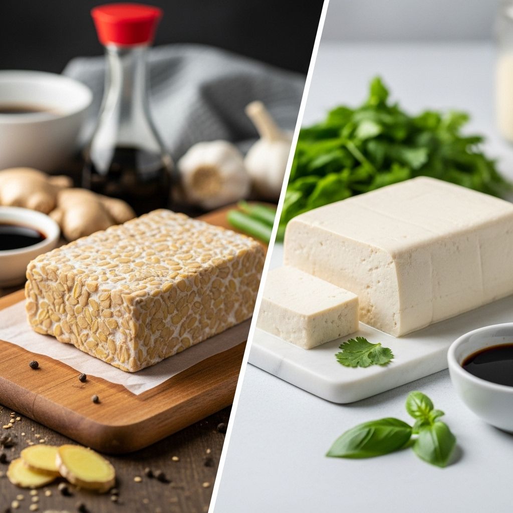 Explore the differences, nutritional value, benefits, and best uses of tempeh and tofu for plant-based eating.