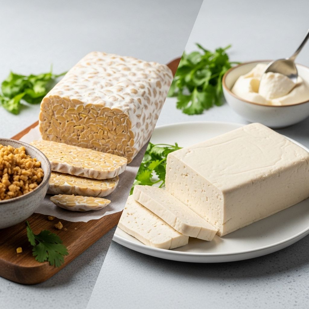 Explore the ultimate showdown between tempeh and tofu—uncover their nutritional differences, health benefits, and delicious ways to enjoy each.