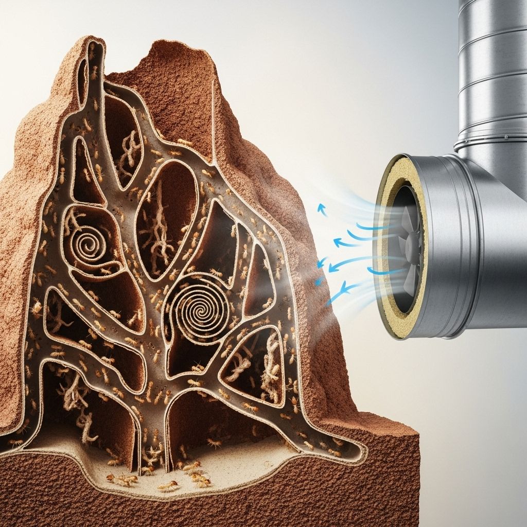 Termite mounds reveal ingenious natural air conditioning—can human HVAC systems keep up?