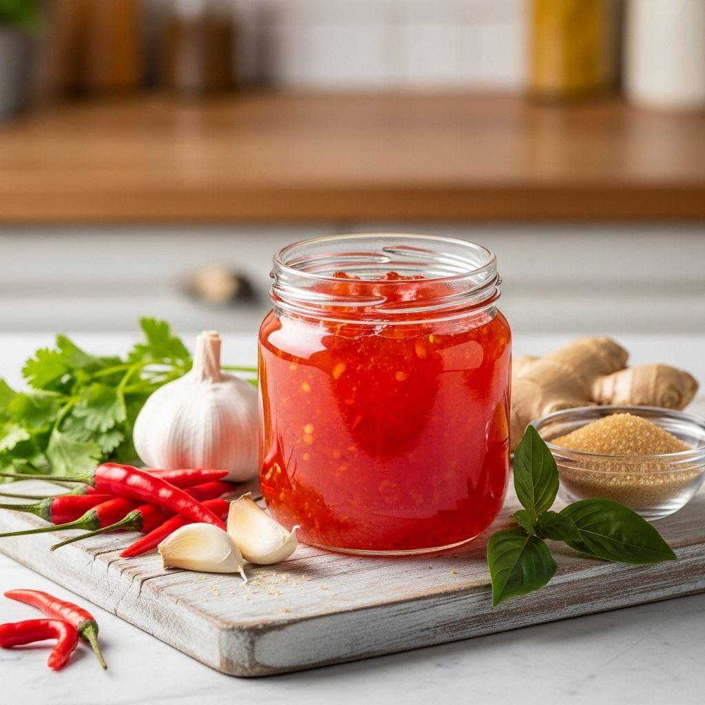 Thai Sweet Chili Jelly: A Spicy, Sweet Staple A versatile spread that brings bright heat and tangy depth to any meal.