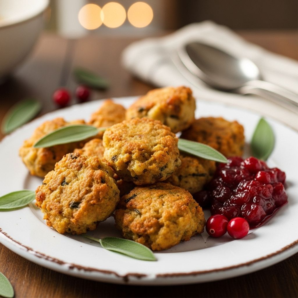 Give holiday remnants new purpose as golden patties packed with savory herbs and crunch.
