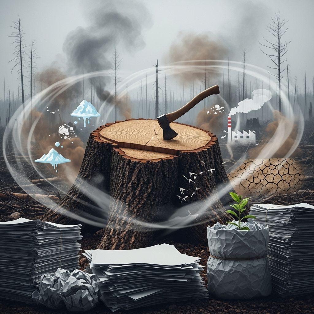The Hidden Environmental Costs of Paper: Climate Impact and Solutions Examining the carbon footprint, deforestation, and complexities behind paper’s climate impact and how smarter choices can help.