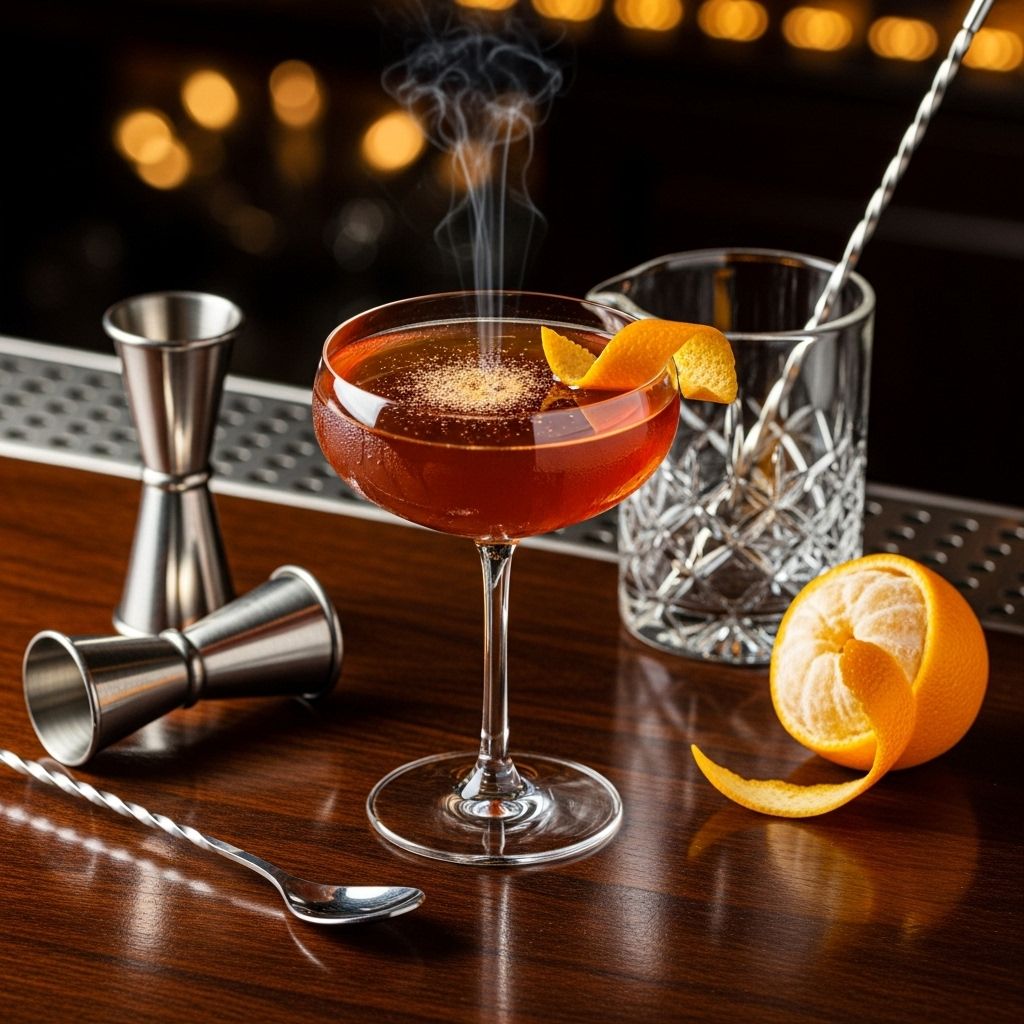 A classic mix that shows how smoky Scotch and sloe gin create perfect balance.