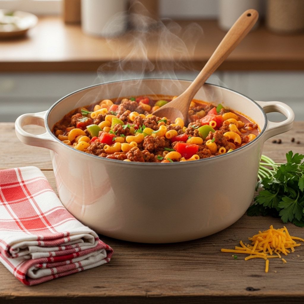 A flavorful fusion of pantry staples and seasonings that creates comfort in every bite.