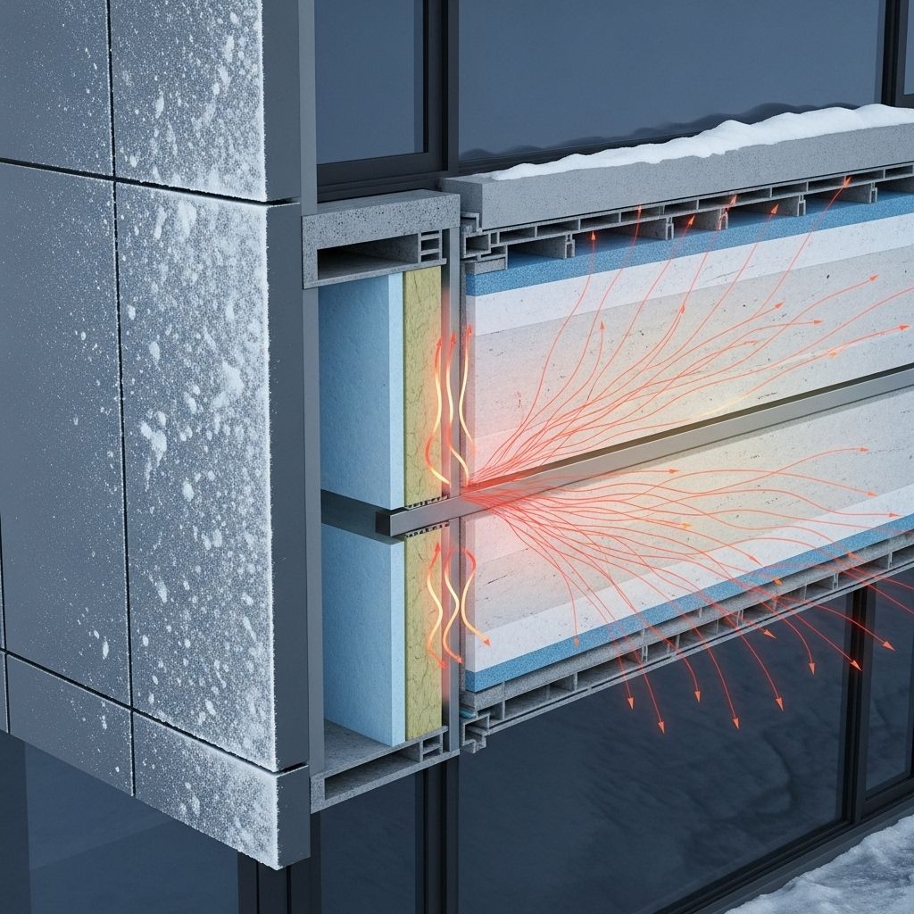 Thermal Bridges: The Hidden Culprit of Building Heat Loss Understanding how poor design and thermal bridging can cause severe heat loss, increased energy bills, and building failures.