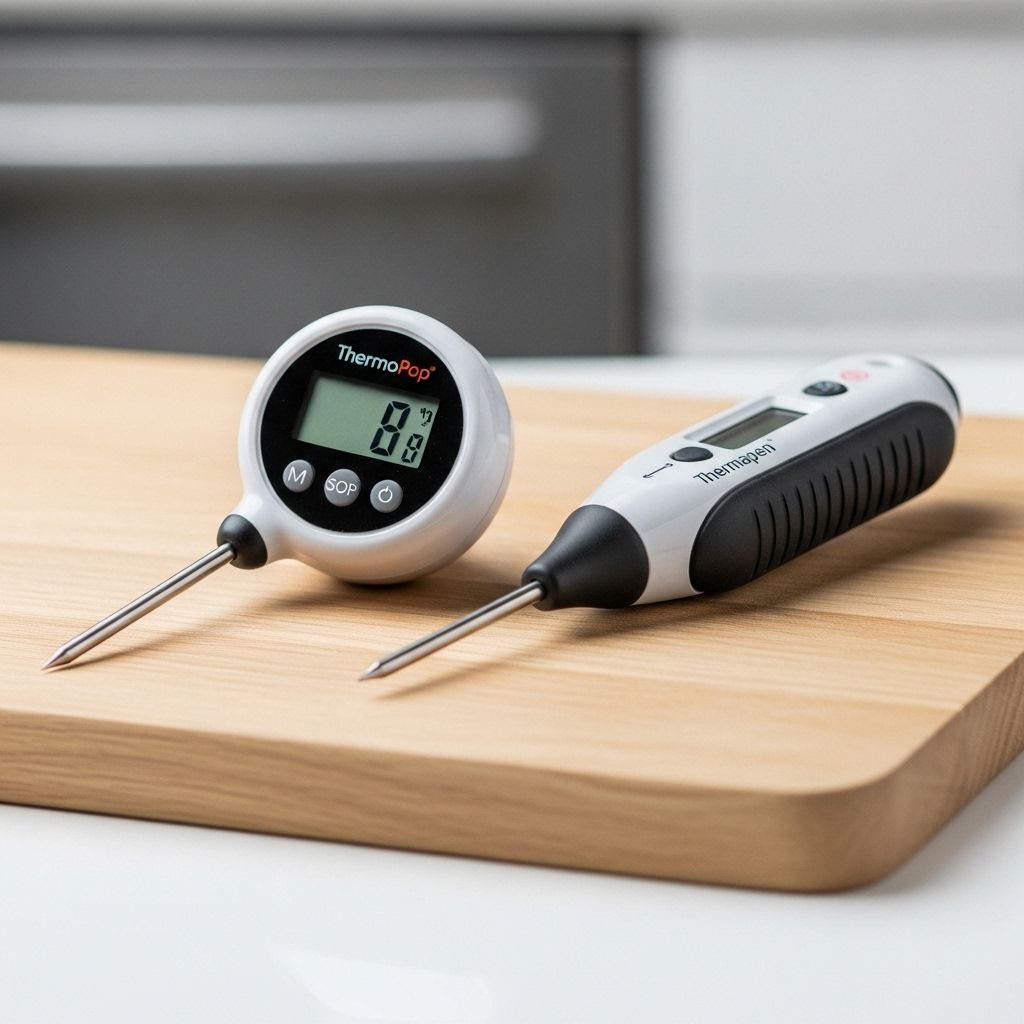 Get kitchen confidence with fast and accurate temperature readings that ensure perfect results.