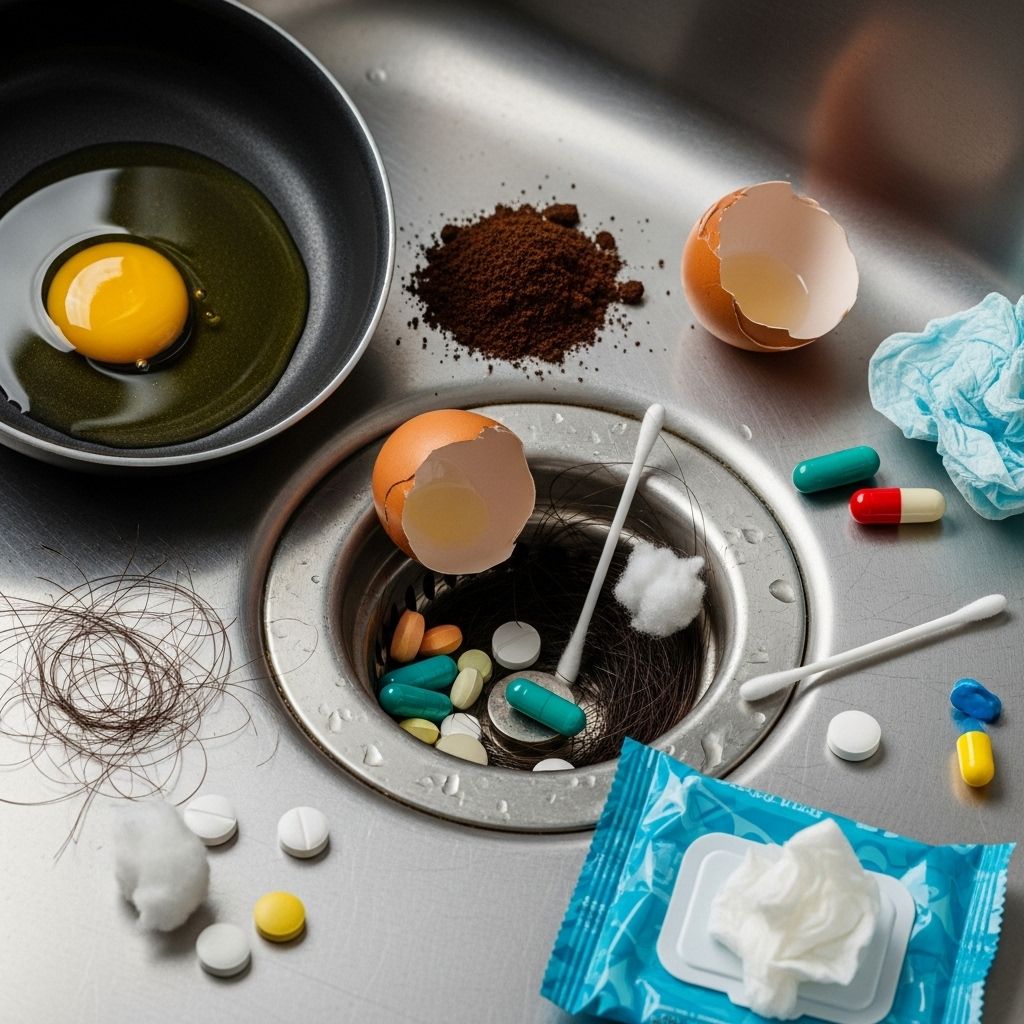16 Things You Should Never Pour Down Your Drain Protect your home and the environment by keeping harmful substances out of your drain. Learn what belongs in the bin—not the sink.