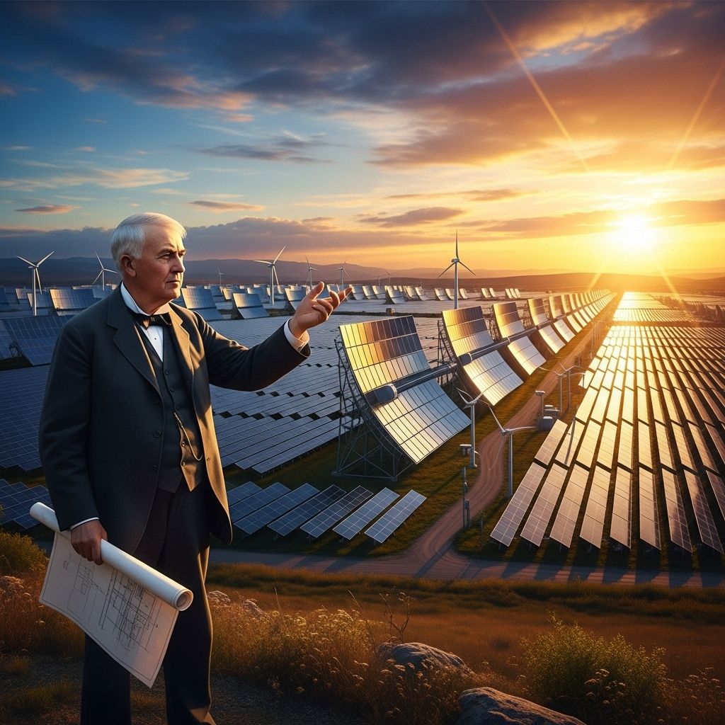 Thomas Edison: Champion of Renewable Energy and Solar Visionary Thomas Edison’s lasting legacy: pioneering innovation and a prophetic vision for solar-powered, sustainable energy futures.