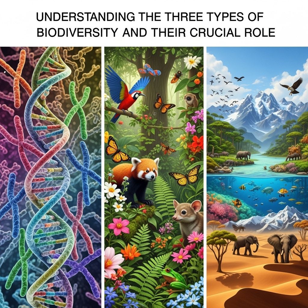 Discover why genetic, species, and ecosystem diversity form the foundation of life on Earth and how they impact human well-being.