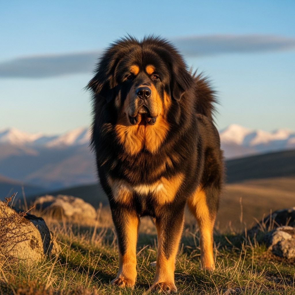 Majestic protector roaming lofty peaks, combining strength, loyalty, and timeless courage.