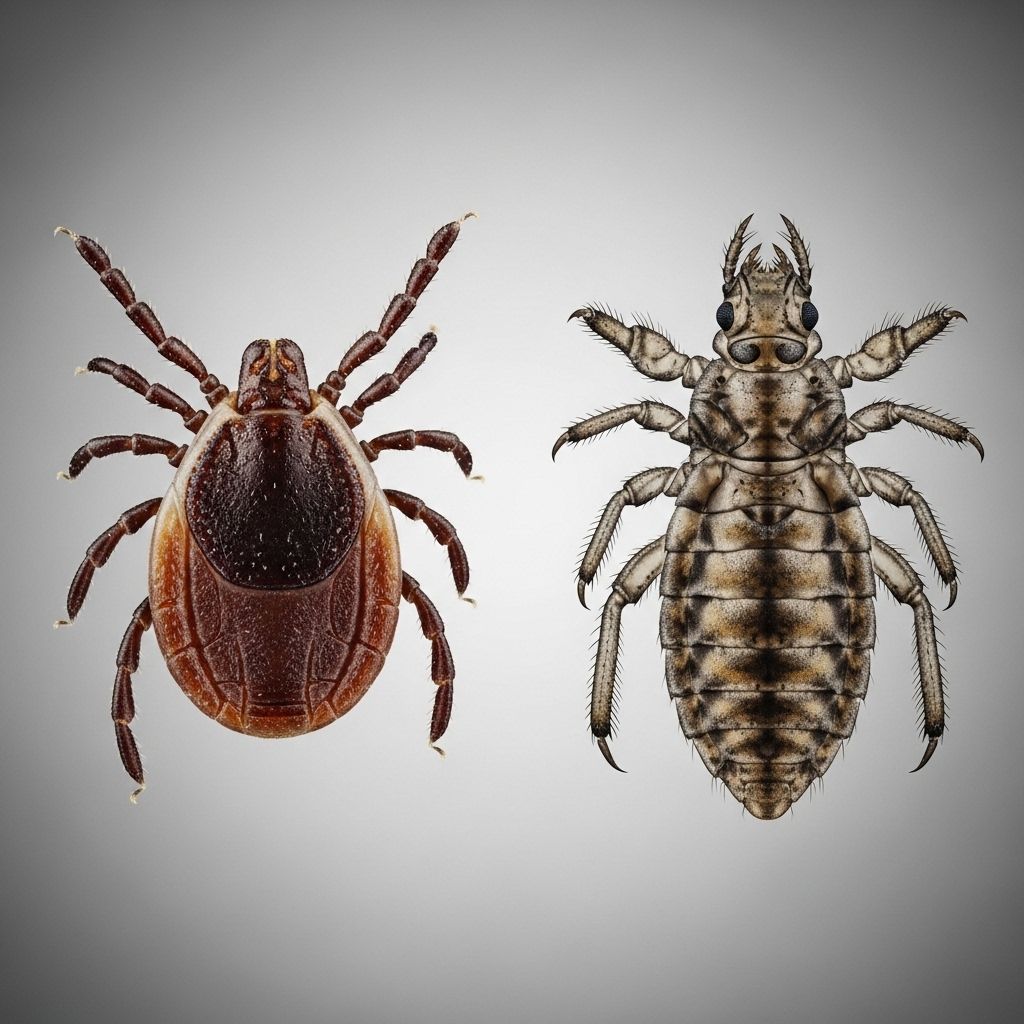 Understand the crucial differences between ticks and lice, their risks, symptoms, and how to keep yourself safe from infestations and bites.