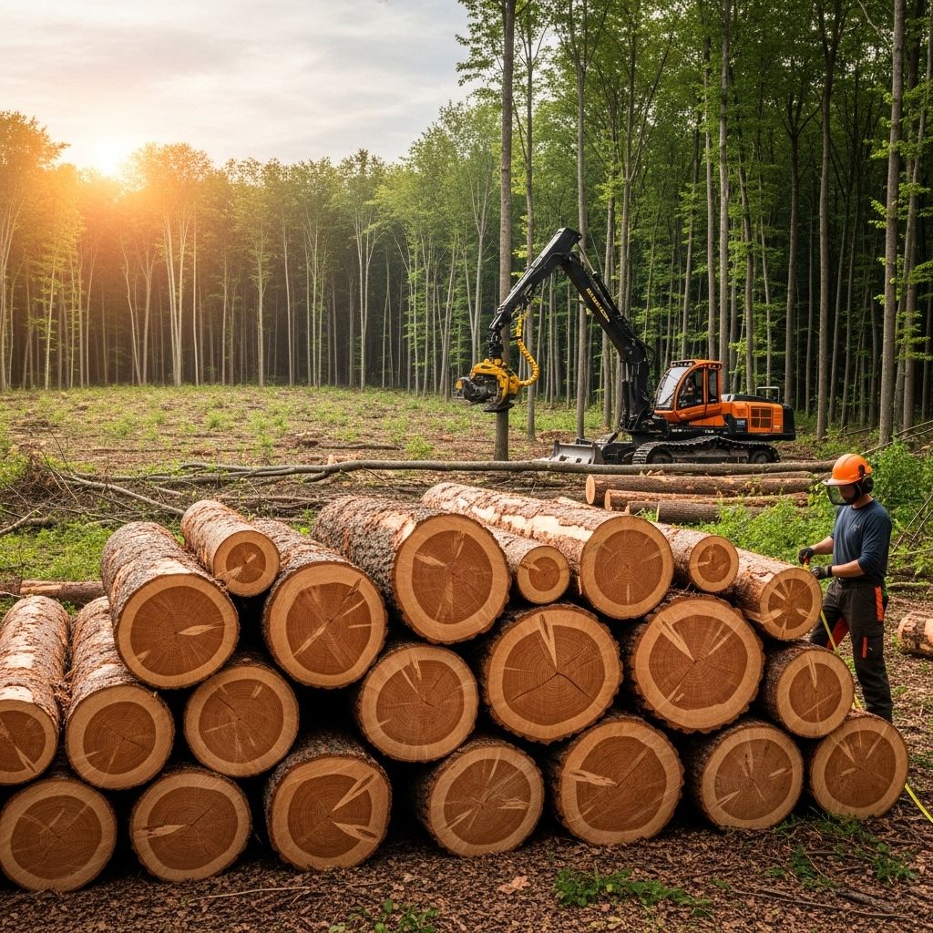 Timber Harvesting: A Practical Guide to Selling Trees and Understanding Timber Products Navigate timber harvesting, market options, and product valuation when selling trees for profit and sustainability.