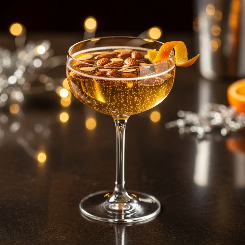 Creamy elegance and effervescent charm come together in a festive, dessert-like libation.