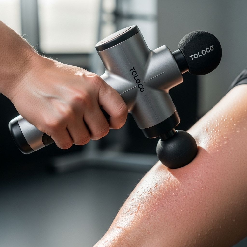 Toloco Massage Gun: Deep Tissue Relief and Recovery for Every Fitness Enthusiast Discover a quieter, customizable way to soothe muscles with versatile attachments.