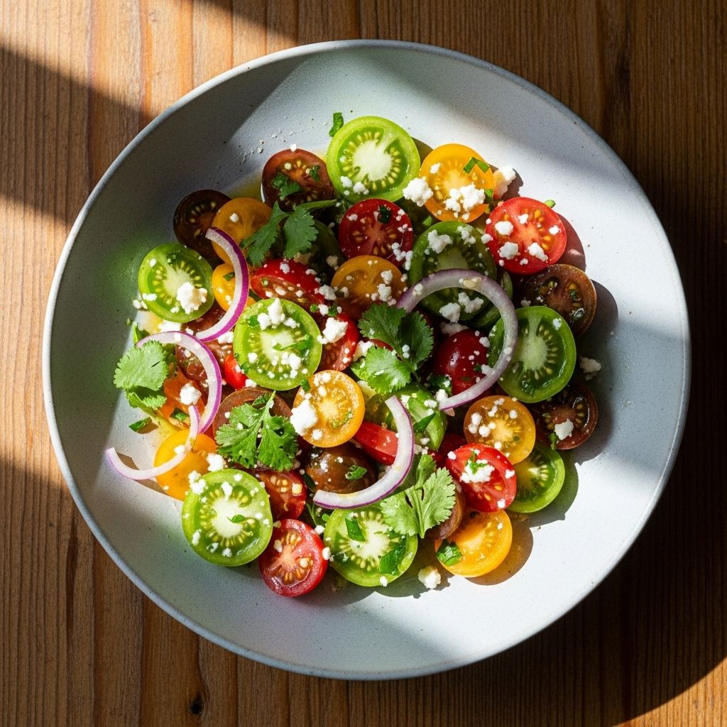 Citrus juice and herbs combine with a touch of cream for a vibrant summer side.