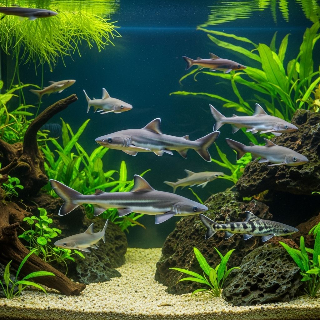 A comprehensive guide to the top freshwater sharks for home aquariums, including species profiles, care tips, and essential tank requirements.