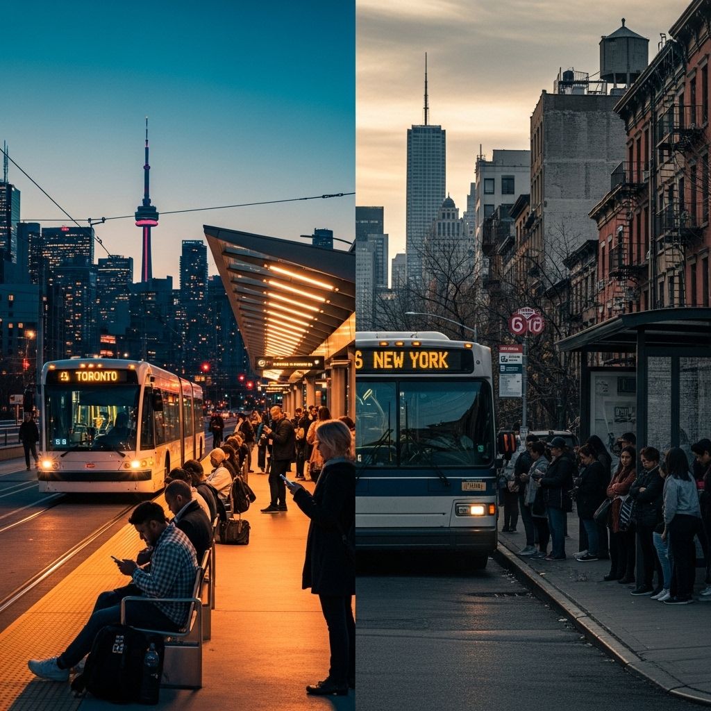 Why a Toronto–New York Bus Ride Reveals the State of North American Public Transit An in-depth look at what a simple cross-border bus journey exposes about public transit challenges and priorities across North America.