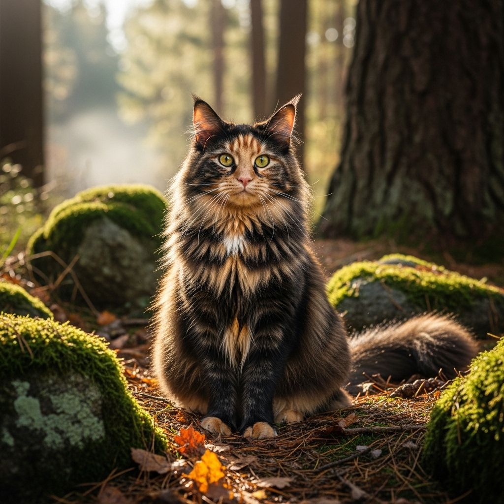 This strikingly patterned feline blends playful curiosity with loyal affectionate nature.