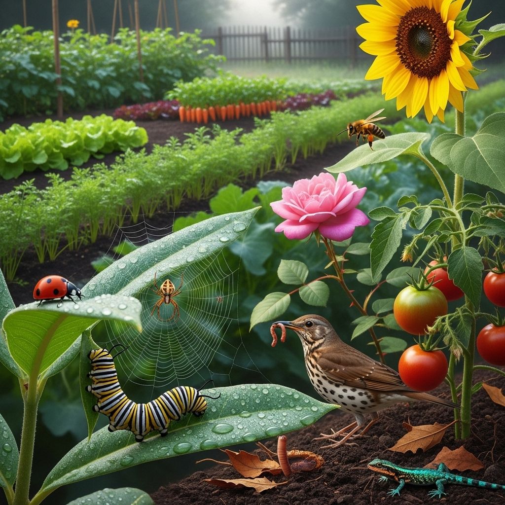 Tracing Food Chains in a Garden Ecosystem Explore how garden food chains reveal the intricate relationships among plants, animals, fungi, and microbes.