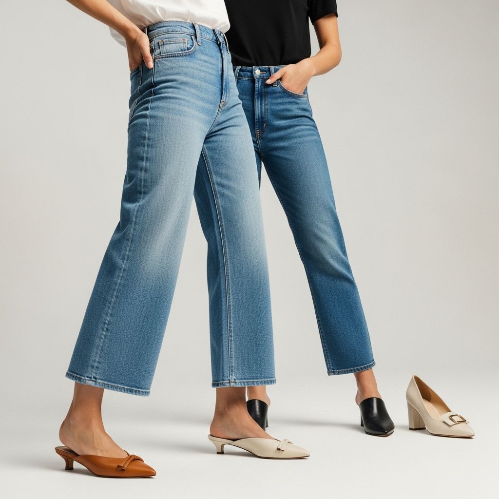 Discover the key transitional shoe trends of 2025 and learn how to style each must-have shoe with every modern jean silhouette.