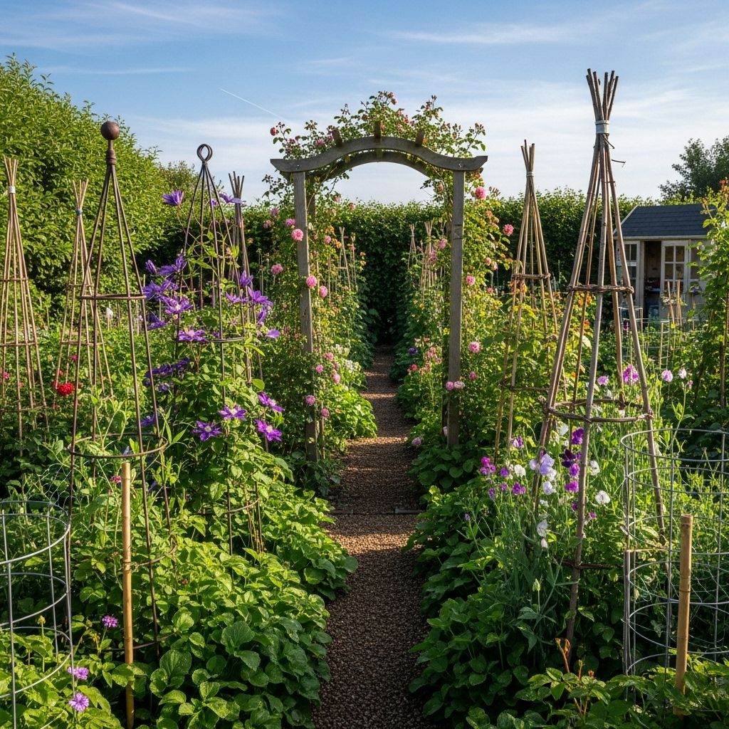 Maximize harvest and air circulation while transforming walls into living green canvases.