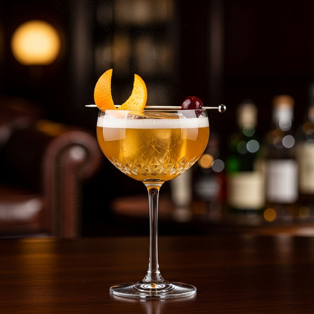 A refined balance of bourbon, grapefruit, and amaro creates a smooth, inviting blend.