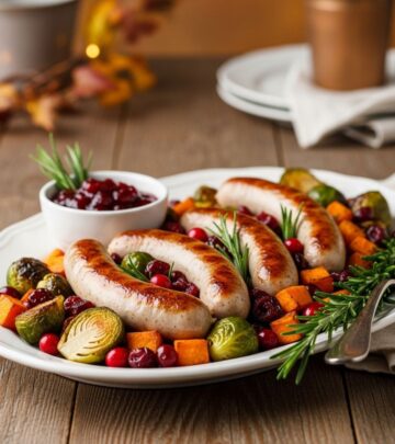 Experience velvety-smooth sausage infused with aromatic herbs for a festive feast.