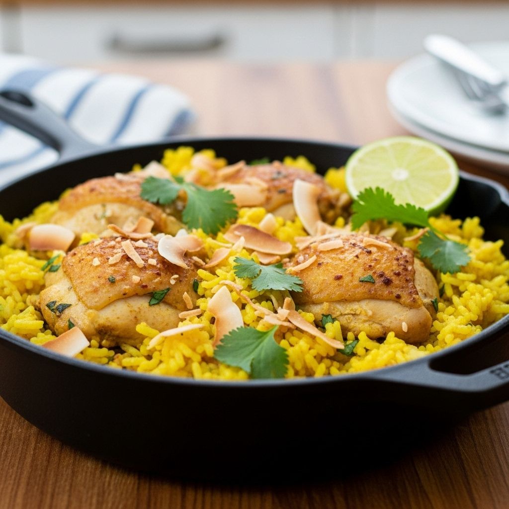 Spice-forward aromatics meld in a creamy sauce for a flavorful, no-fuss dinner solution.