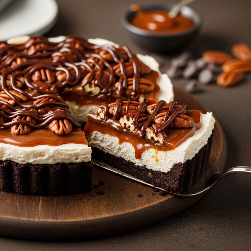 Cookie crust, silky filling, and toasted nuts make a dessert that wows every guest.