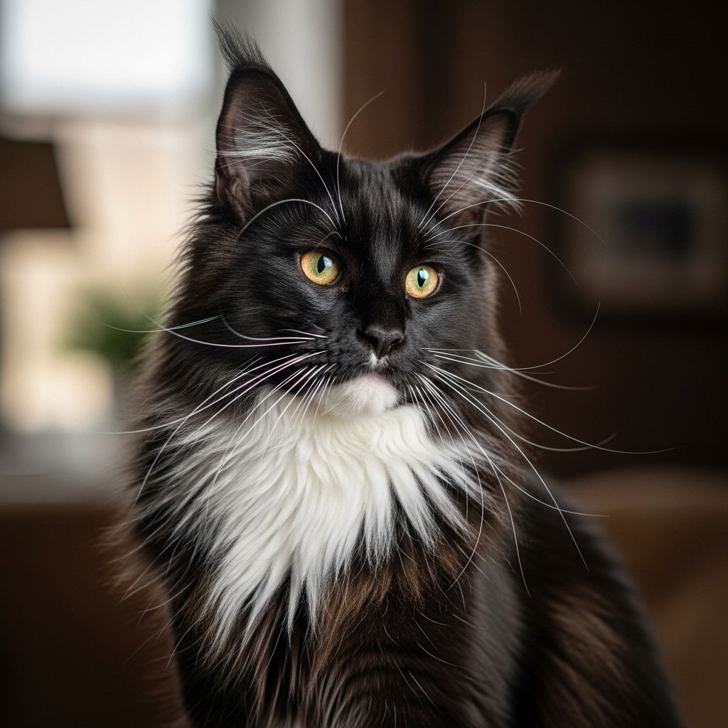 Discover everything about the majestic Tuxedo Maine Coon, from physical traits to care needs