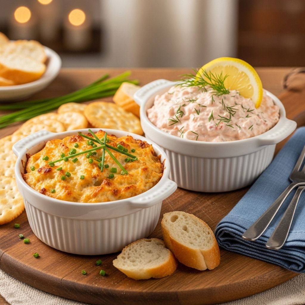 Cozy baked spice meets fresh avocado goodness in these versatile seafood starters.