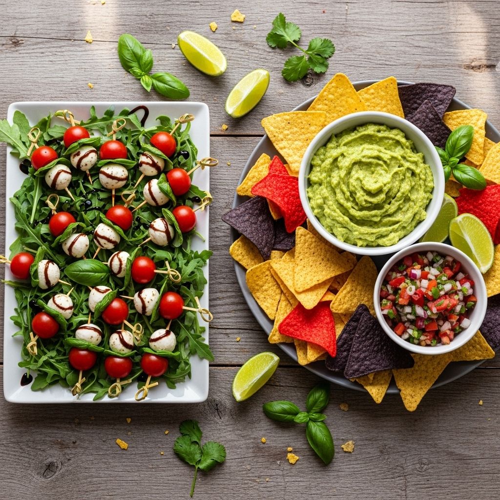 Crispy rolls and vibrant dips combine for a fuss-free spread that delights every guest.