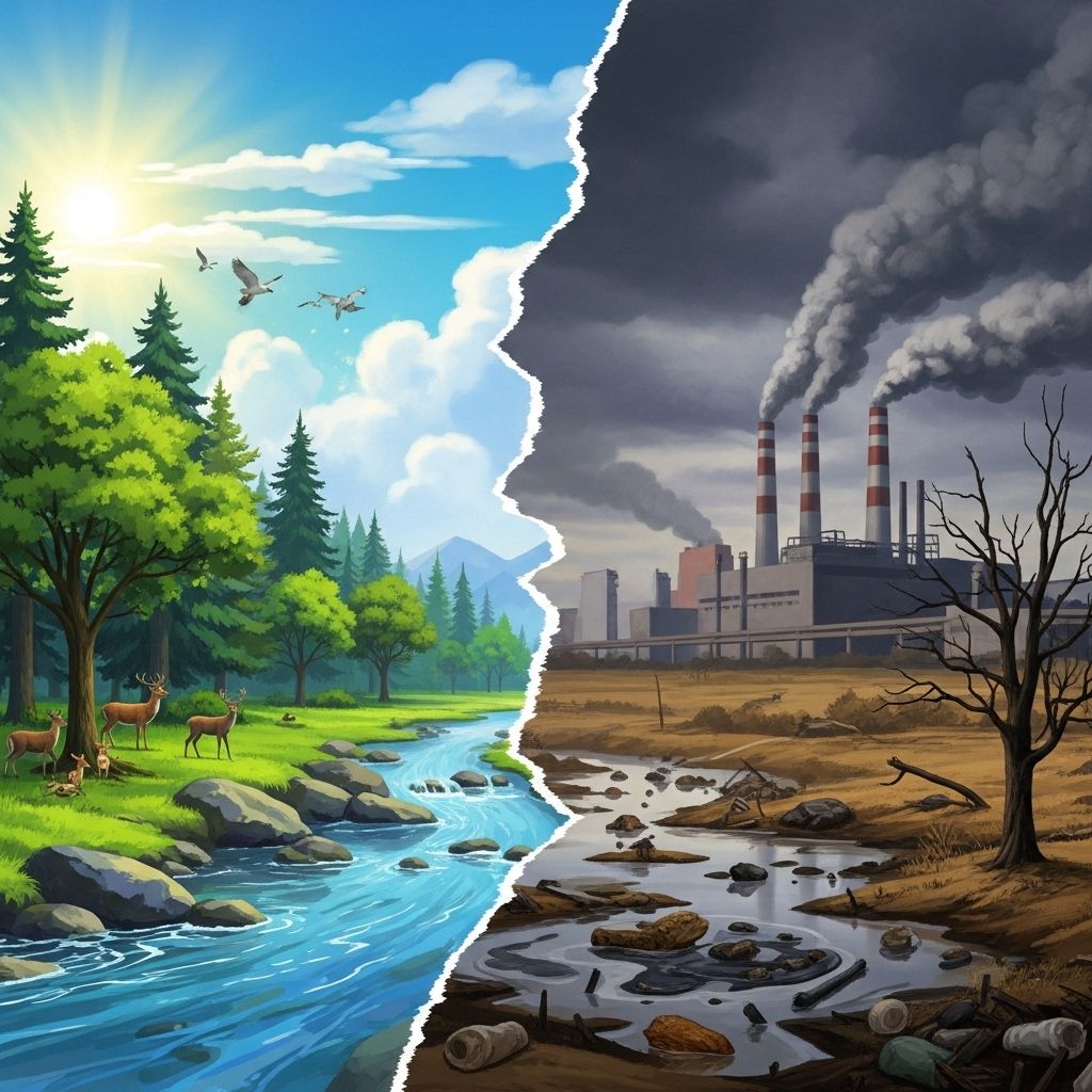 Explore the main types of environmental impacts, their causes, and how human activities shape the planet’s present—and future—ecological health.