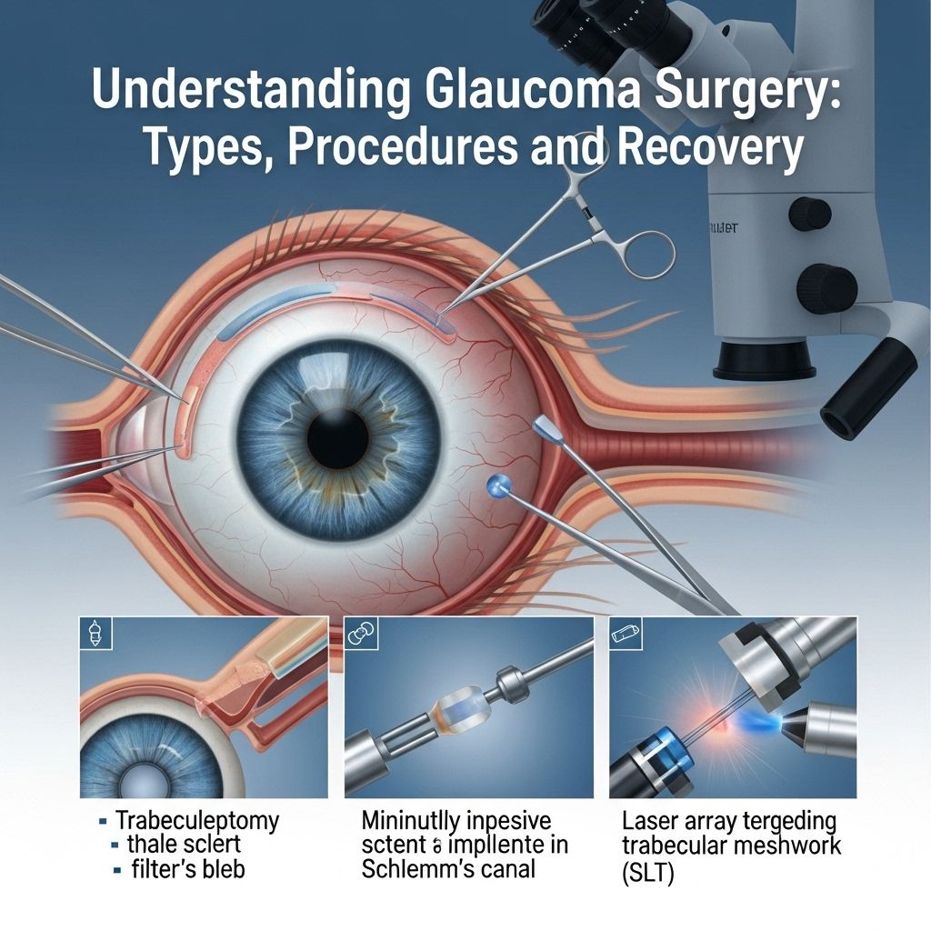 Understanding Glaucoma Surgery: Types, Procedures, and Recovery A comprehensive guide to all major glaucoma surgeries, how they work, and what patients should expect during recovery.