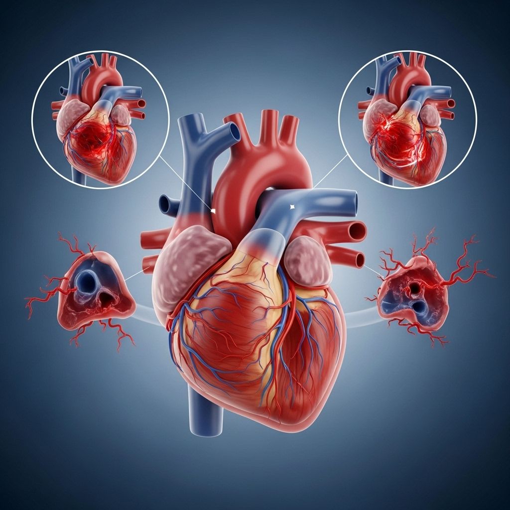 Learn about STEMI, NSTEMI, and coronary artery spasm heart attacks, their symptoms, treatments, risks, and prevention.
