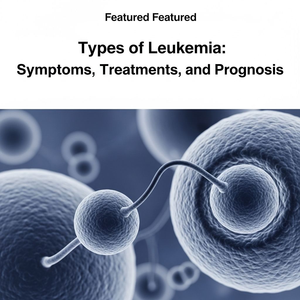 Types of Leukemia: Symptoms, Treatments, and Prognosis A comprehensive guide to the most common types of leukemia: symptoms, treatments, and what to expect.