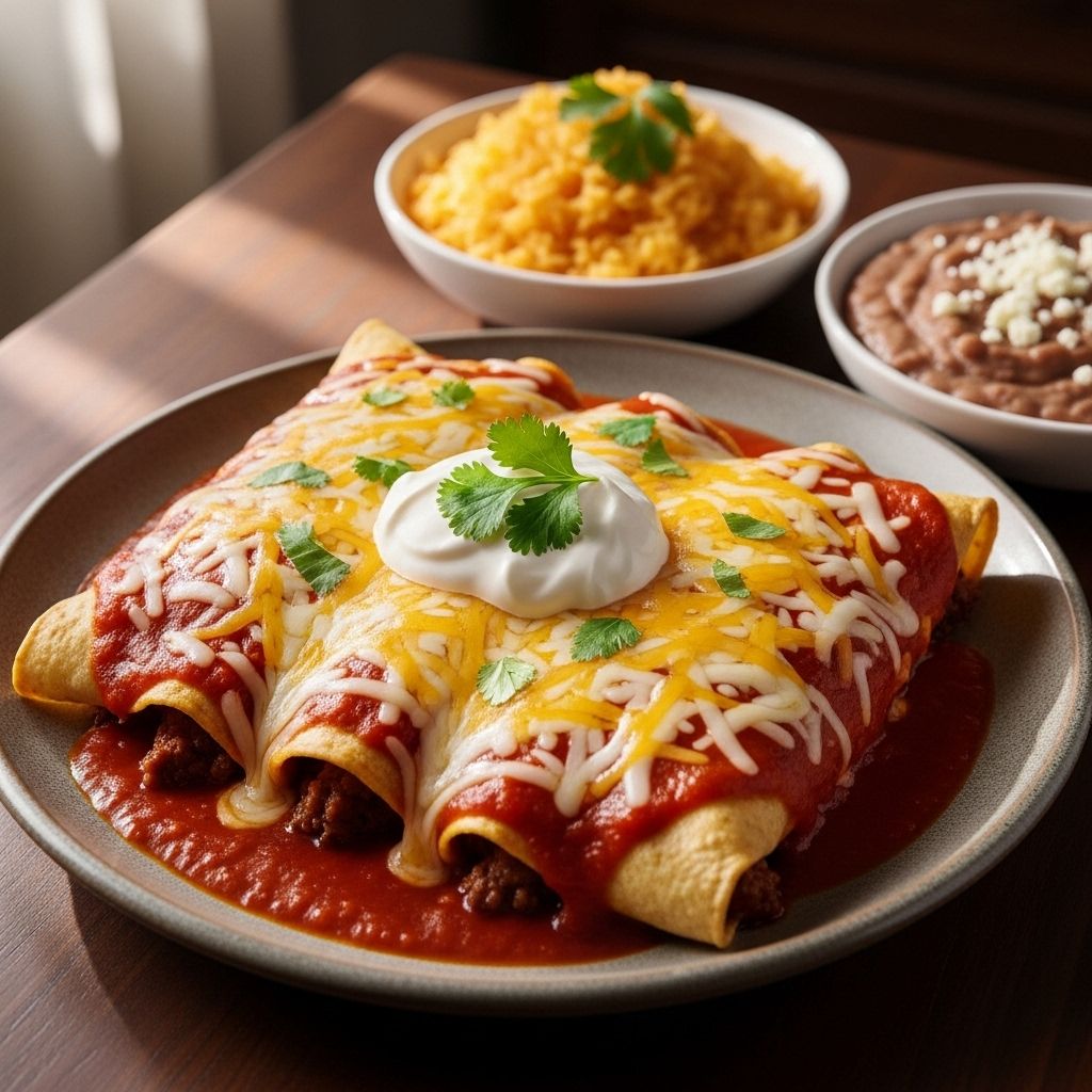 Bold, cheesy rolls packed with seasoned meat and zesty sauce, perfect for any gathering.